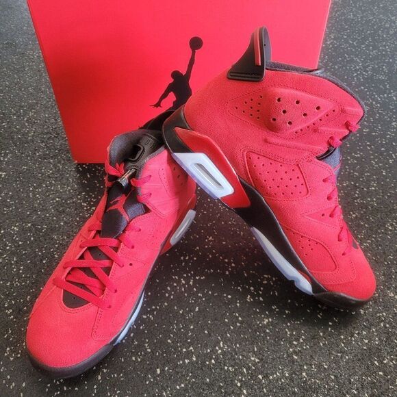 Nike Air Jordan 6 Retro Shoes Toro Bravo Red Black CT8529-600 Men's 13 - Picture 5 of 9